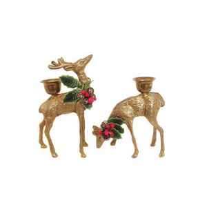 Forte demande avec un prix raisonnable fabriqué en Inde pièce de collection de renne en laiton faite à la main en gros intérieur fabriqué en Inde - Product Image 5