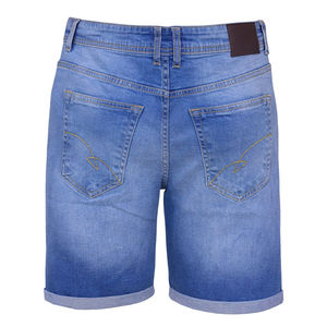 Nuevo 2025, venta al por mayor, pantalones cortos de mezclilla informales azules para hombre, pantalones cortos de mezclilla de trabajo 100% de algodón, método de tejido de punto recto, respetuosos con el medio ambiente para el verano - Product Image 2