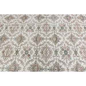 Tapis turc vintage 6,4x9,5 pieds, grand tapis en laine rayé vert - Product Image 5