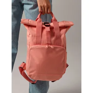 Mini Twin Handle Recycled Roll-Top Backpack Sustainable Gadgets with Dual Handles for Convenience for Promotions - Product Image 1