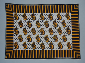 Bold African Khanga Sarong Cotton Fabric 100 Percent Island Style Loved in France and Africa by Hitjem Export Company - Product Image 2