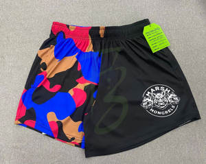 Shorts de rugby australiens de style country avec poches et fermetures éclair, sublimation personnalisée pour enfants et hommes - Product Image 1