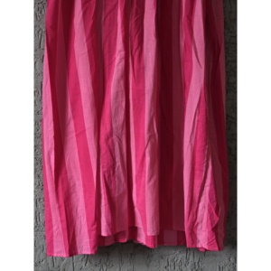 Vestido Maxi a Rayas Rosa Caramelo, Cintura Elástica, Diseño Personalizado, Elegante, Casual, Transpirable, Verano, ODM/OEM para Ocio, Citas, Uso Diario - Product Image 5