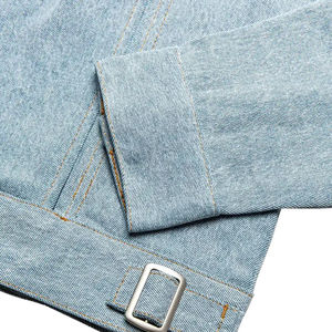 Veste en jean classique pour hommes Nouveau style Veste en jean pour hommes Vente en gros Tissu en coton de haute qualité Conception de logo de marque personnalisée OEM - Product Image 4