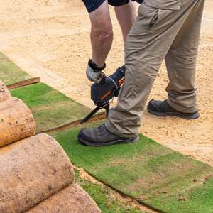 Kit de lames de tondeuse sans fil 60V pour l'aménagement paysager, 2 ensembles avec source d'alimentation par batterie au lithium, tondeuse à gazon - Product Image 3
