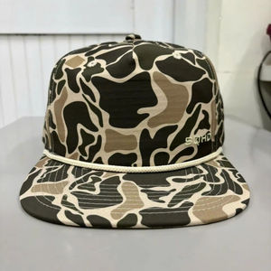 หมวกแก๊ป 5 ชิ้นลายพรางแบบ Snapback พร้อมเชือกสำหรับกิจกรรมกลางแจ้ง หมวกปีกแบนสกรีนโลโก้ตามสั่ง OEM เวียดนาม สำหรับธุรกิจ หมวกพรางลายทหาร - Product Image 1