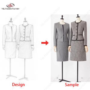 Custom Premium Op Maat Gemaakte Kleermakerij Leveranciers Dames Pakken Kantooruniform Vrouwen Corporate Pak Custom Pak Fabriek - Product Image 1