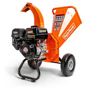 Broyeur de bois à essence 212cc 7HP 220V Orange pour herbe, jardin, cour, broyeur de branches, sciure de bois - Product Image 1