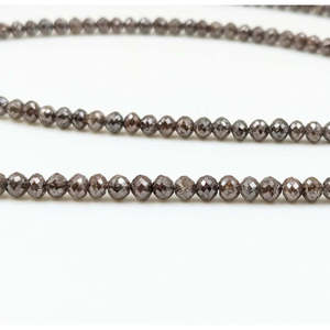 Diamants ronds naturels facettés couleur champagne 3,5-4,5 carats, perles élégantes et luxueuses de couleur champagne - Product Image 3