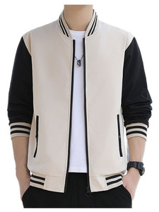 Chaqueta Deportiva Informal para Hombre, Chaqueta Deportiva de Gran Tamaño, Cuello Levantado, Ecológica, a Prueba de Viento, para Deportes Todos los Días - Product Image 3