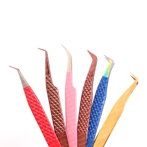 ปากคีบเพชรแบบมืออาชีพทำจากสแตนเลสสตีลกึ่งโค้งปลายแหลมแม่นยำปริมาณสีพลาสม่าขายส่ง - Product Image 2