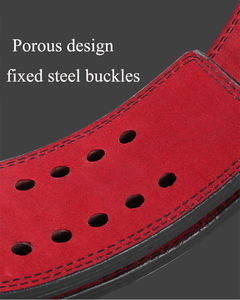 Hebilla de Cinturón de Levantamiento de Pesas de Goma Natural de 13 mm, Doble Punta, Alto Rendimiento, Antideslizante, para Hombres y Mujeres, Entrenamiento de Peso Muerto, Soporte Lumbar - Product Image 5