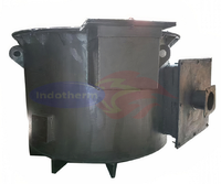 Four de conversion industriel 100 kg pour fusion de laiton, brûleur au gaz naturel, économe en énergie, fonctionnement continu, ISO9001