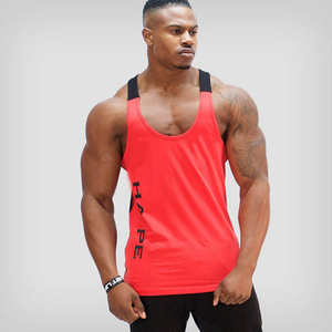 Camiseta de entrenamiento de gimnasio de algodón personalizada para hombre, camiseta de entrenamiento atlético, camiseta sin mangas para culturismo, chaleco muscular de talla grande - Product Image 5