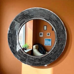 Lampes suspendues en mosaïque de verre rondes sur mesure avec miroirs, idéales pour la décoration intérieure et les magasins d'éclairage - Product Image 4