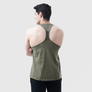 2025 classique Gym débardeur pour hommes 100% coton respirant grande taille pour musculation et Fitness entraînements Logo personnalisé OEM entretenu - Product Image 3