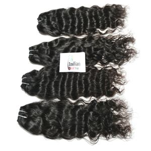 Extensions de cheveux humains 100% naturels, ondulés, super produit, tissage, donneur unique, cheveux indiens vierges, cuticules alignées, provenant du temple - Product Image 5