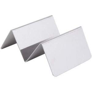 Fournisseur en vrac Porte-taco en acier inoxydable argenté Type debout Prix bon marché pour usage alimentaire - Product Image 1