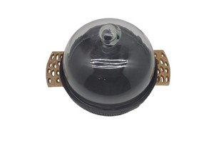 Eco-friendly Handmade Wooden Bakery <b>Display</b> Stand with <b>Glass</b> <b>Dome</b> Metal Cake Cloche Stand Pedestal for Dessert Cake Presentation - Product Image 5