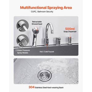 Station de lavage pour chiens VEVOR en acier inoxydable 304, 50 pouces, avec rampe antidérapante à faible pente et tiroir de rangement - Product Image 5