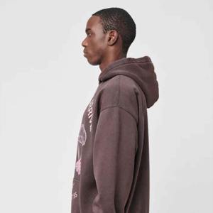 Sweats à capuche à la mode urbaine pour hommes avec logo personnalisé en coton épais style OEM ODM pour Streetwear - Product Image 4