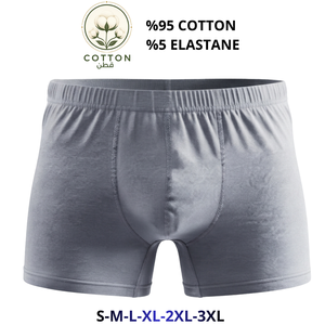 Boxers mi-hauts en coton pour hommes, sans couture, jetables, respirants, tricotés, avec ceinture élastique confortable - Product Image 4