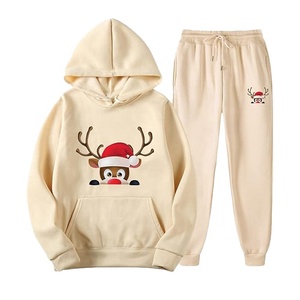 Winter Men Women Funny Christmas New Year's Tracksuit Fashion Couple Party Hoodies 100% Cotton High Quality - Product Image 2