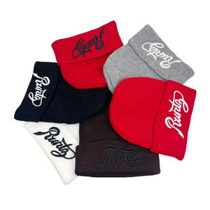 Opulentos gorros de otoño e invierno al por mayor para hombres y mujeres, tejido de lana con puños de punto exquisitamente cálido, - Product Image 1