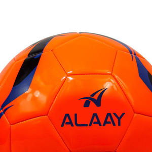 Alaay, logotipo personalizado, tamaño oficial 5, cosido a máquina, fútbol de PVC naranja duradero para entrenamiento con embalaje personalizado - Product Image 6