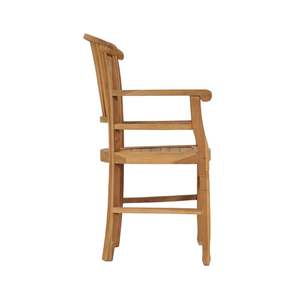 Chaise Vervea, design minimaliste moderne, bois de teck massif, légère, durable, confortable, pliable, salle à manger, jardin, patio, extérieur - Product Image 2