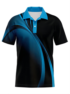 Streetwear couleur unie t-shirt personnalisé brodé impression logo uni 100% coton polyester hommes polos - Product Image 6