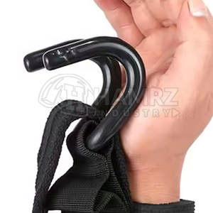 Neopreno ligero de alta calidad por encargo ganchos de levantamiento de pesas al por mayor - Product Image 5