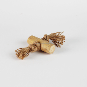 Jouet pour chien en bois de café naturel, vente en gros, en vrac, provenant d'un fournisseur d'usine du Vietnam, OEM ODM, corde résistante pour mâcher et jouer en duo - Product Image 1