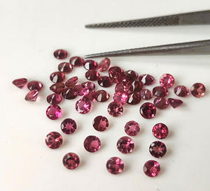 Tourmaline rose naturelle, pierres précieuses rondes facettées de 1 mm à 6 mm avec jeu de couleurs pour la fabrication de bijoux - Product Image 2