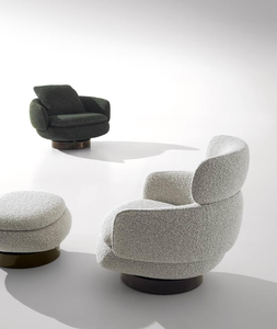 Chaise pivotante semi-finie italienne partie <span class=keywords><strong>mousse</strong></span> moulée haute densité avec base en métal - Product Image 6
