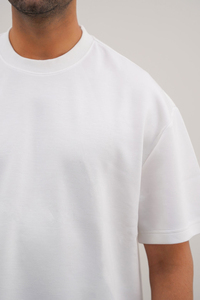 T-shirt pour homme en coton 100% à col rond et manches courtes, coupe classique, couleur unie, vêtement décontracté, jersey tricoté, teinture unie - Product Image 5
