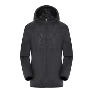 Chaqueta de lluvia con capucha impermeable para hombres y mujeres formales revestidos de la mejor calidad, rompevientos de nailon con logotipo personalizado - Product Image 6