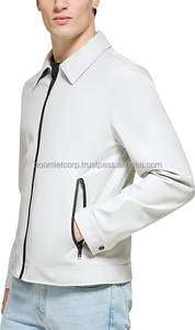 Entièrement personnalisé 100% véritable cuir de vachette hommes mode vestes en cuir vêtements décontractés hommes veste en cuir pour hommes - Product Image 6