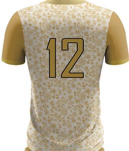 Maillot de football léger pour homme 100 % polyester respirant antibactérien à manches courtes avec logo personnalisé sur le devant – Prix de gros - Product Image 5