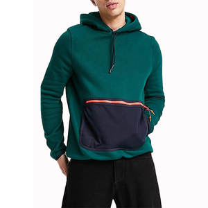 Sudadera con capucha de algodón 100 para hombre, sudadera gruesa y pesada de felpa francesa, ropa de calle de gran tamaño en blanco de alta calidad, Sudadera con capucha con logotipo personalizado - Product Image 1