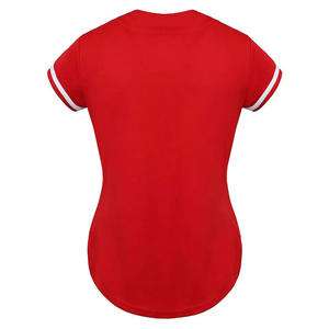 100% Polyester blanc femmes maillots de Baseball vêtements de sport Softball maillot adultes respirant séchage rapide Baseball maillot chemises femmes - Product Image 4