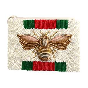 กระเป๋าใส่เหรียญปักลูกปัดสำหรับใส่เครื่องสำอางและอุปกรณ์เสริมกระเป๋าปักลายลูกปัดทำด้วยมือมีโลโก้ออกแบบได้ตามต้องการ - Product Image 6