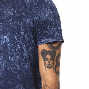 เสื้อยืดผ้าฝ้ายฟอกกรดสำหรับผู้ชายเสื้อโอเวอร์ไซส์ลายพิมพ์แบบใหม่ - Product Image 5