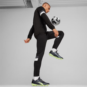 Survêtement de sport décontracté d'hiver pour hommes adultes, fermeture éclair, football et soccer, polaire, noir, col montant, vêtements d'entraînement - Product Image 2