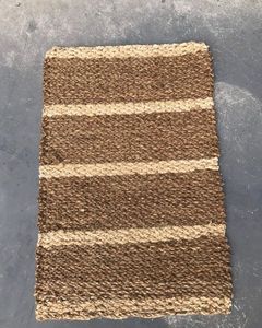 พรมหญ้าทะเลธรรมชาติสีดำทรงสี่เหลี่ยมผืนผ้าพรมปูพื้นและพรมกันลื่นพรมสำหรับปูพื้นในบ้าน - Product Image 4