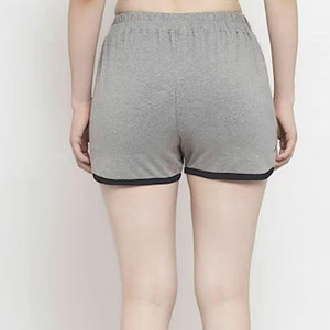 Pantalones cortos de lana de algodón para mujer de alta calidad, personalizables, de Color sólido, cómodos, atléticos, de cintura alta, al por mayor, cómodos pantalones cortos de piel - Product Image 6