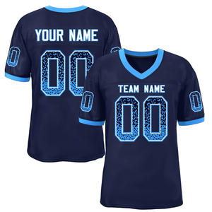 Maillot de football américain brodé pour hommes 100% Polyester Uniforme de rugby américain Maillot de football américain pour jeunes - Product Image 2