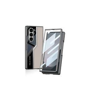 Coque de protection Netzy de luxe ultra-fine en PC et cuir pour Samsung Galaxy Z Fold 6 avec protection de l'appareil photo personnalisée - Product Image 2