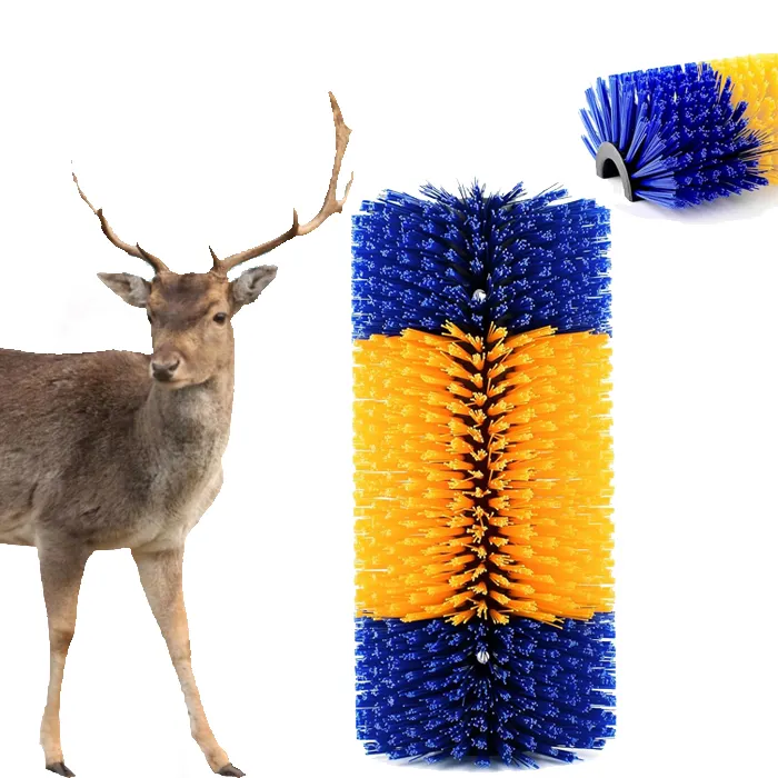Usehom Custom Nylon Cylinder Brush for Animal Cow Deer and Horse Scratching