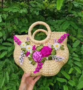 Meilleure vente sac jacinthe d'eau à la mode Style Vintage haute qualité prix le moins cher artisanat - Product Image 3